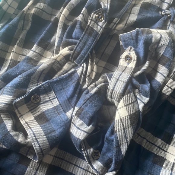 Mystyle blue flannel with lace at the top - Picture 3 of 3